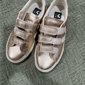 Veja women  Metallic Gold Sneakers